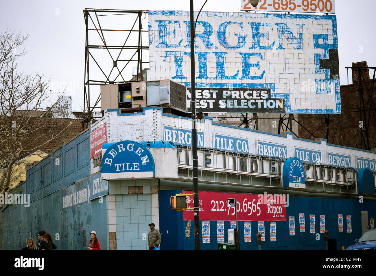 Die ehemalige Bergen-Kachel auf Flatbush Avenue in der Nähe von Barclays Center in Brooklyn in New York Stockfoto