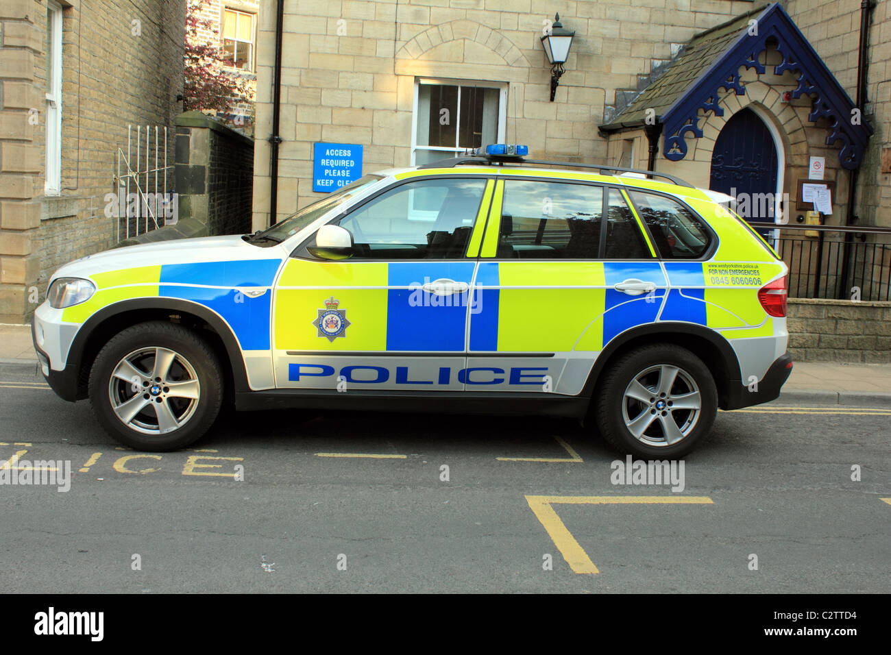 BMW Polizei Auto schnelle Reaktion West Yorkshire Stockfoto