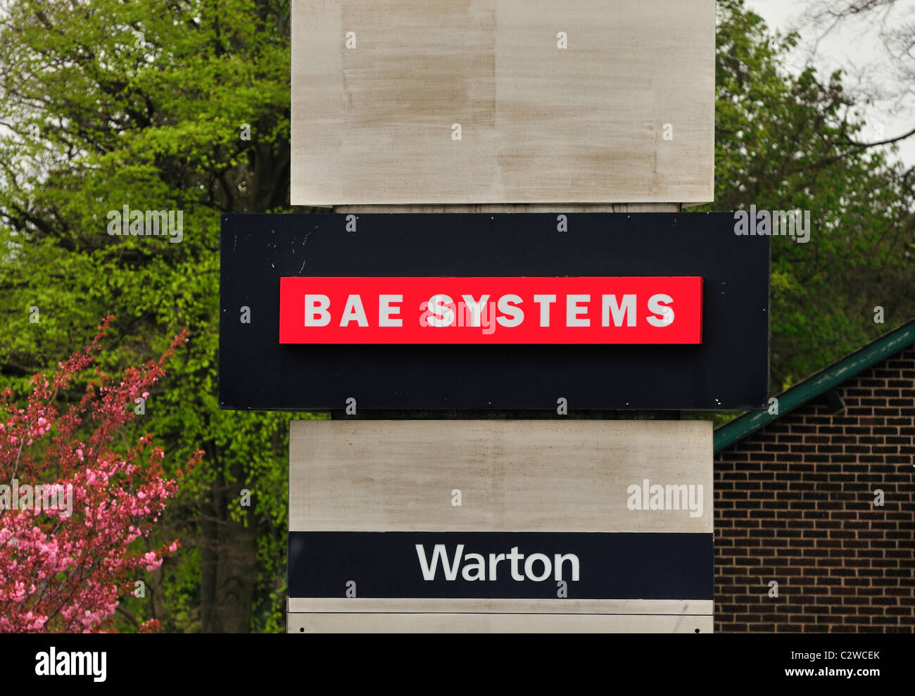 BAE Systeme Zeichen, Flugzeug, Hersteller, Waffen Stockfoto