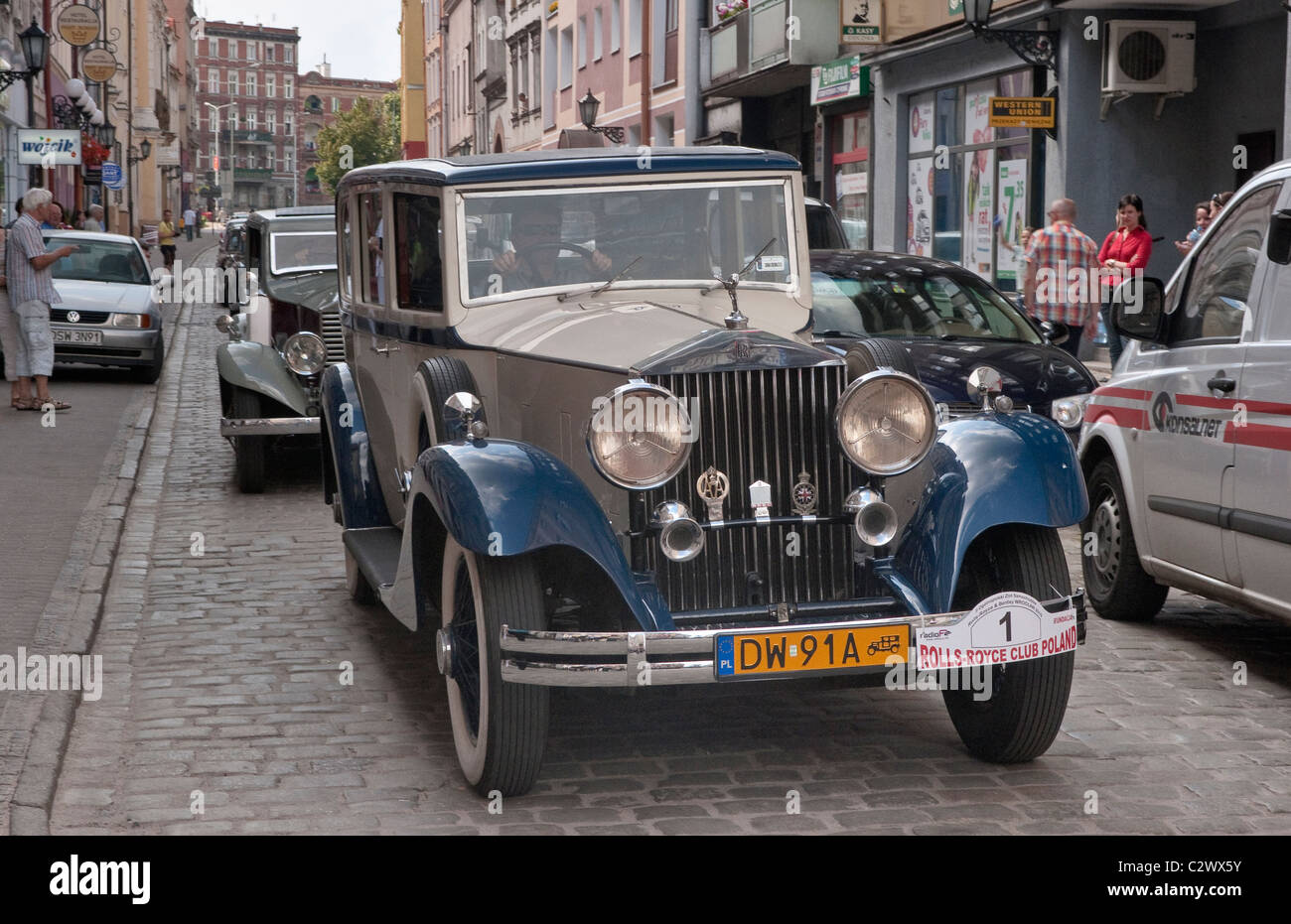 1933 Rolls-Royce Phantom II Hooper Ankunft in Rolls-Royce & Bentley Club-Treffen in Świdnica, Niederschlesien, Polen Stockfoto