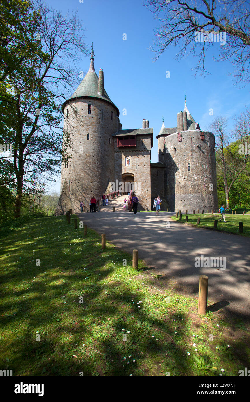 Castell Coch Stockfoto