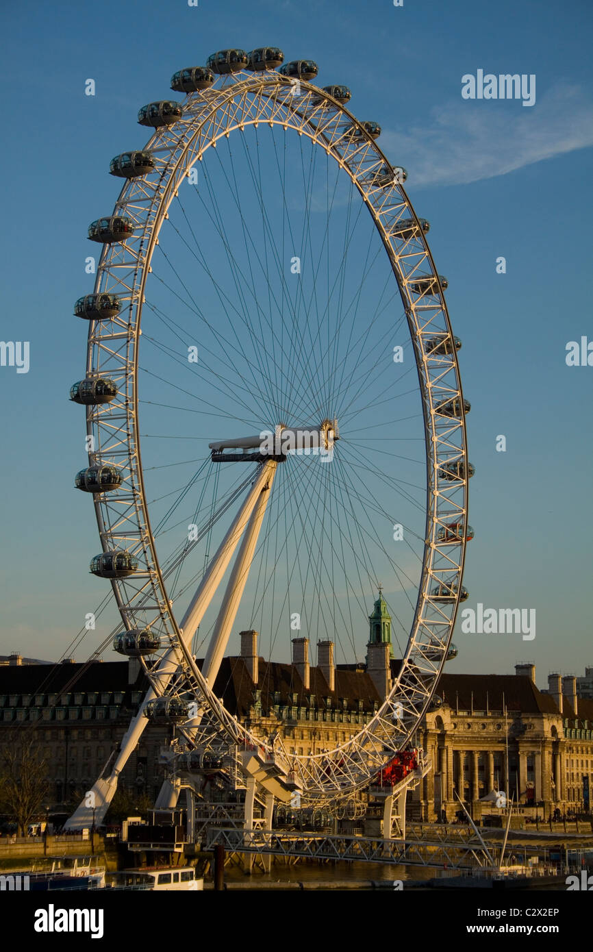 London Eye County Hall Stockfoto