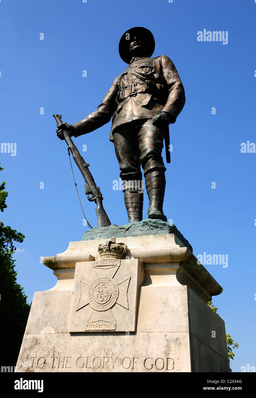 Ein Denkmal für die gefallenen Soldaten des ersten Weltkriegs. WW1. Stockfoto