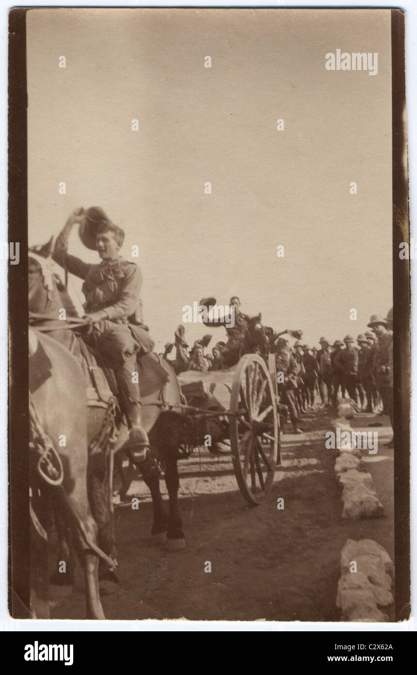 Weltkrieg eine australische Soldaten Light Horse 6. Stockfoto