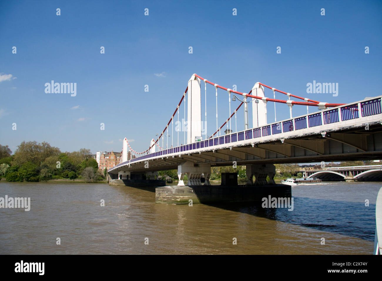 Chelsea Bridge London England Stockfoto