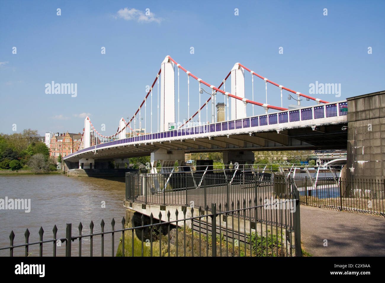 Chelsea Bridge London England Stockfoto