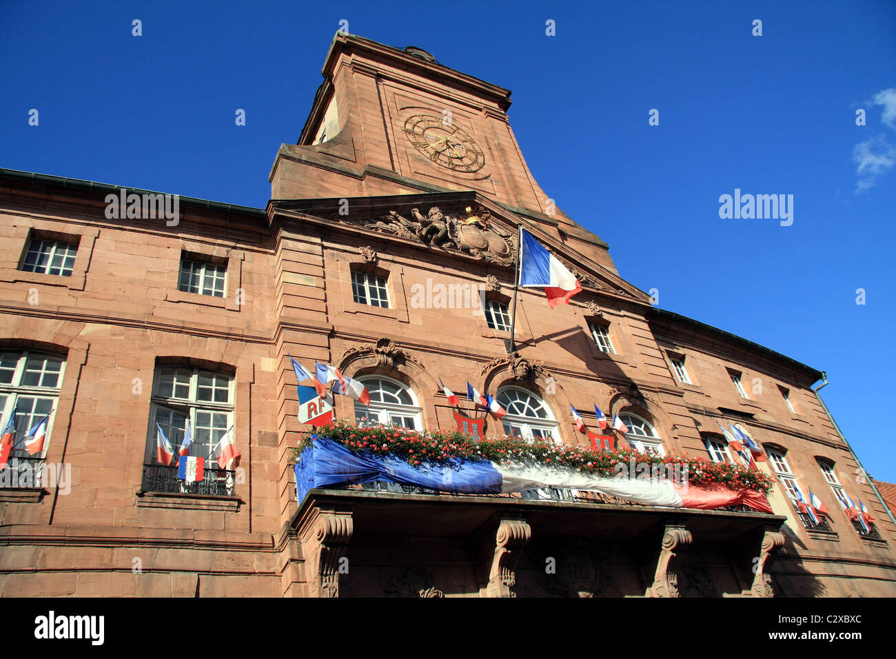 Rathaus, Wissembourg, Elsass, Frankreich Stockfoto