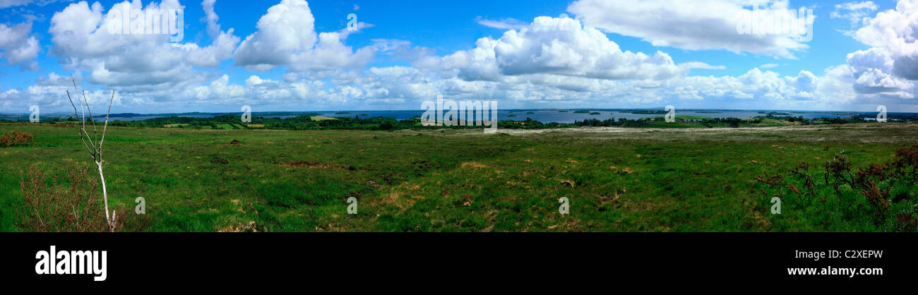 Lough Corrib in der Nähe von Oughterard, Co. Galway, Irland; Landschaft und See Stockfoto