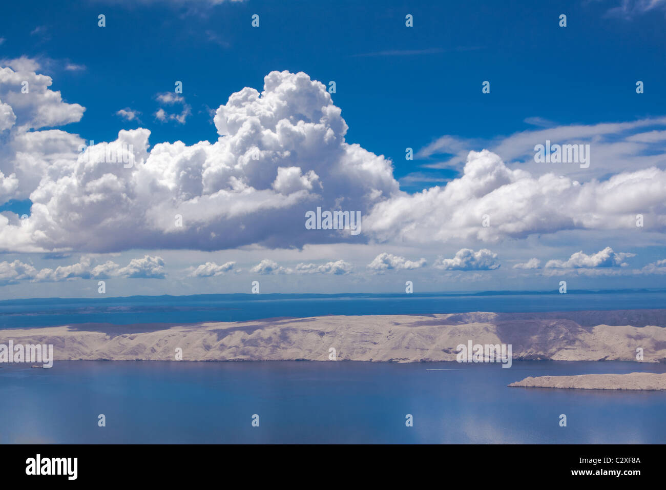 Wunderschöne mediterrane Insel Pag Stockfoto