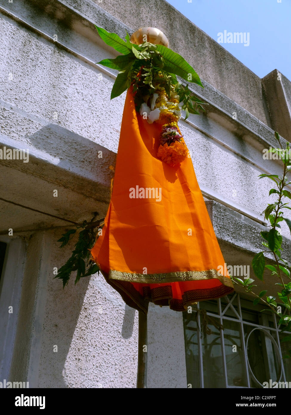 Indian Festival Religion Hindu Gudhi Gudipadva Hindu Neujahr, Indien Stockfoto
