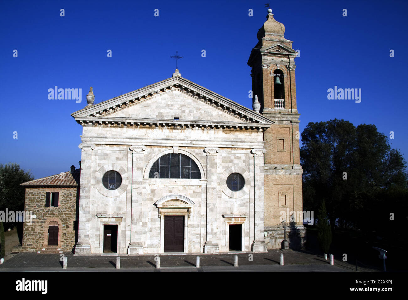 Kirche, Montalcino, Toskana, Italien Stockfoto