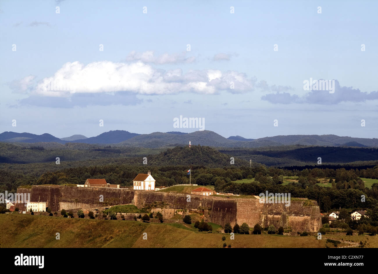 Festung, Bichre, Lothringen, Frankreich Stockfoto