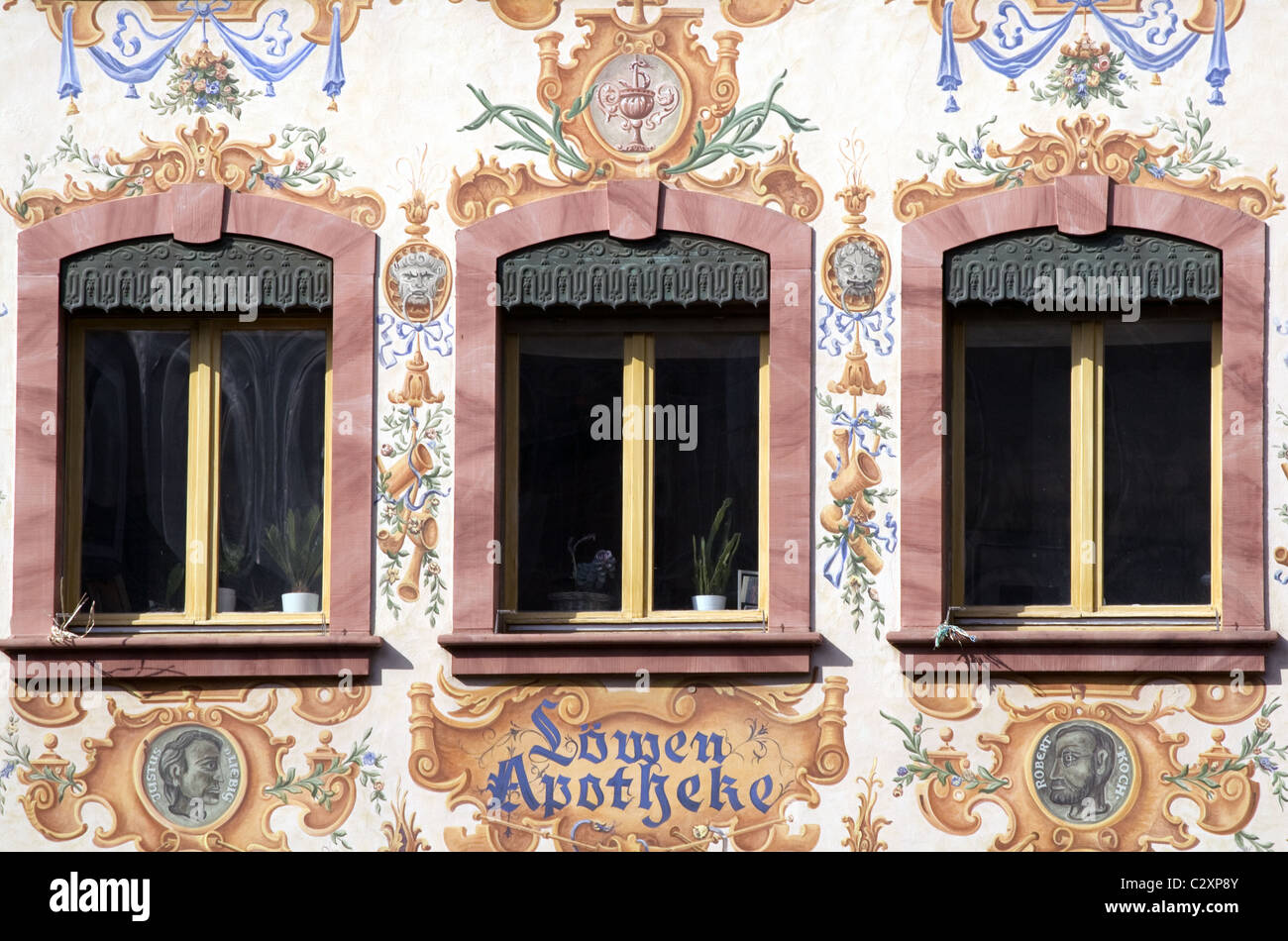 Windows, Mainz, Deutschland Stockfoto