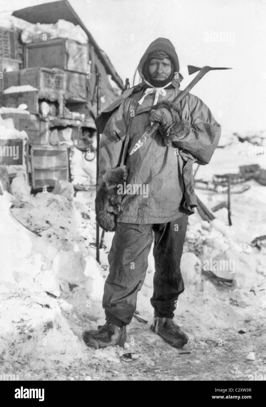 Edgar Evans (1876-1912) - Mitglied Robert Scotts Terra-Nova-Expedition, die umgekommen sind nach den Südpol zu erreichen. Stockfoto