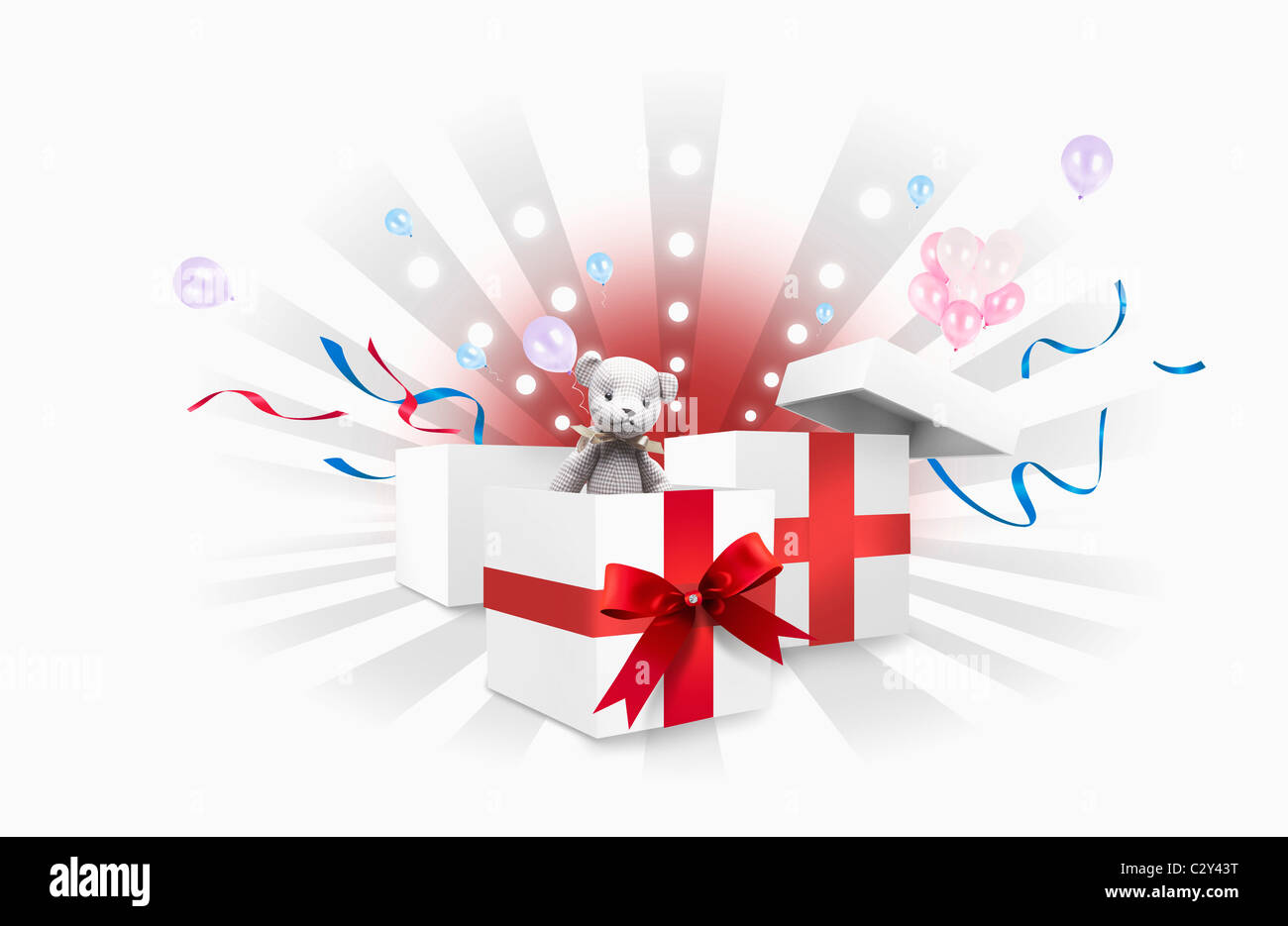 Event und Geschenk-Symbol Stockfoto
