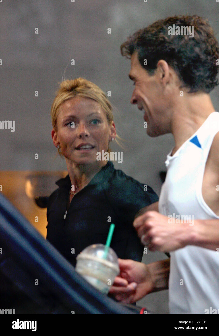 Kelly Ripa und Ultramarathon Legende Dean Karnazes Dreharbeiten das ...