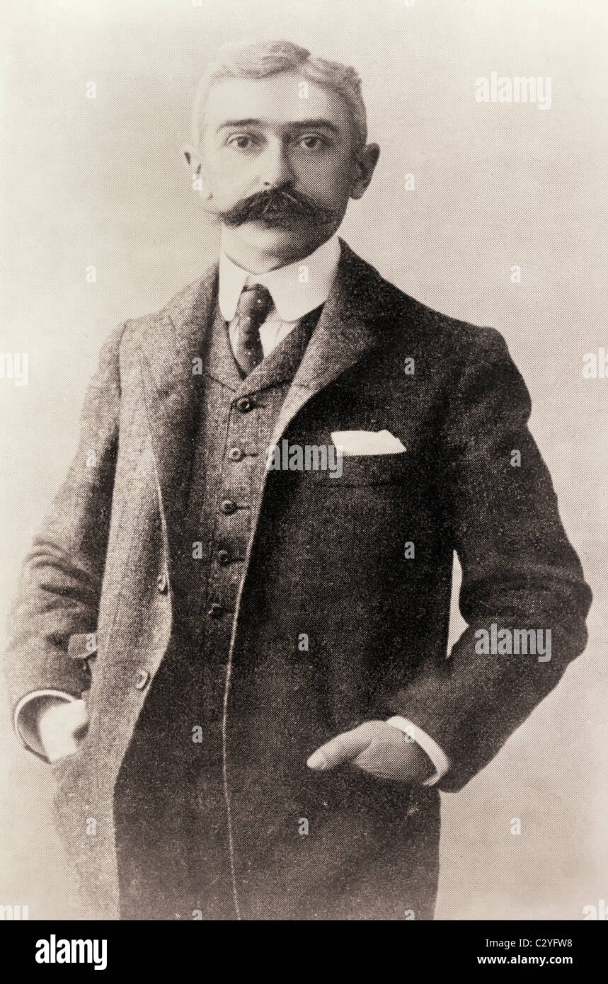 Pierre Frédy, Baron de Coubertin, 1863–1937. Französischer Historiker. Gründer der modernen Olympischen Spiele Stockfoto