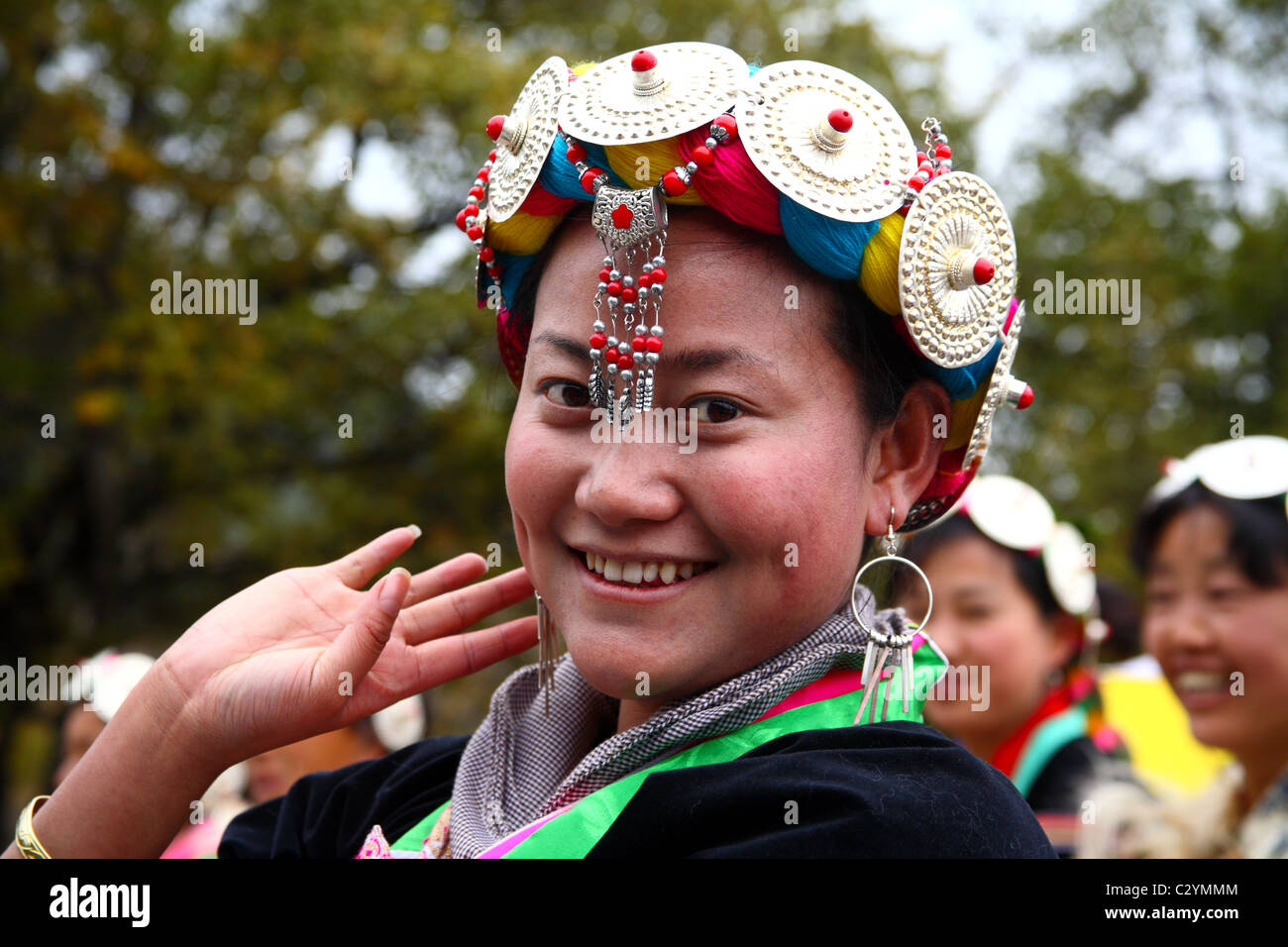 Naxi-Minderheit Yunnan / China Stockfoto