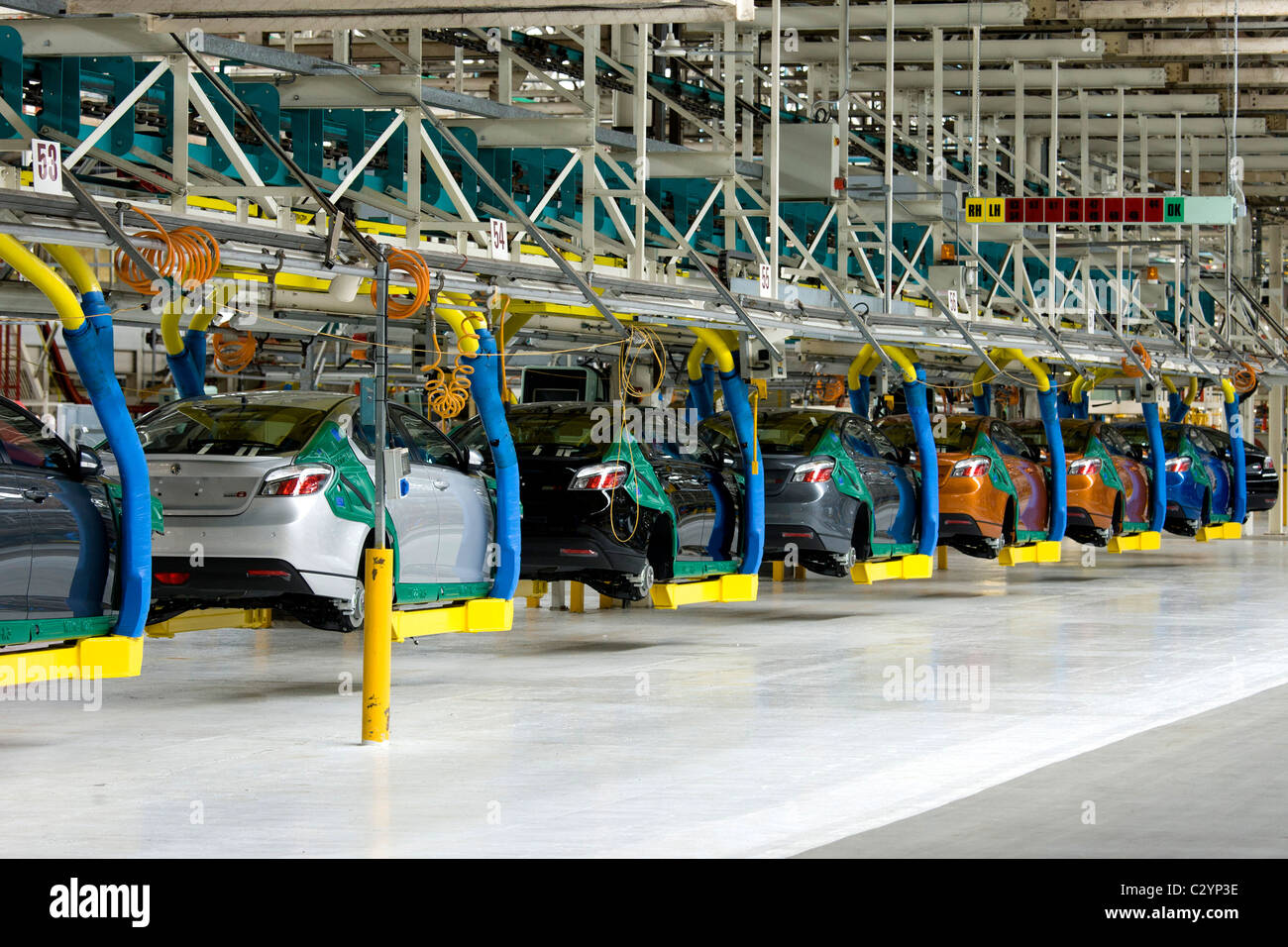 Das MG6 Produktionslinie in Longbridge bei Birmingham UK. Stockfoto