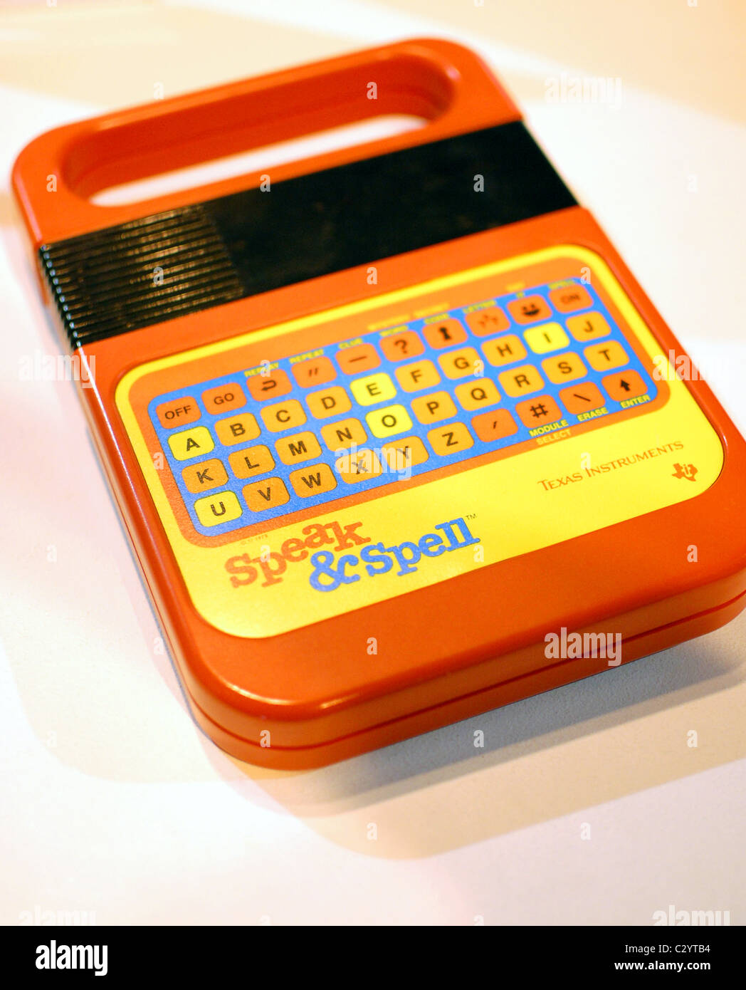 "Sprechen und schreiben" - ein elektronisches Spiel aus den 80er Jahren Stockfoto