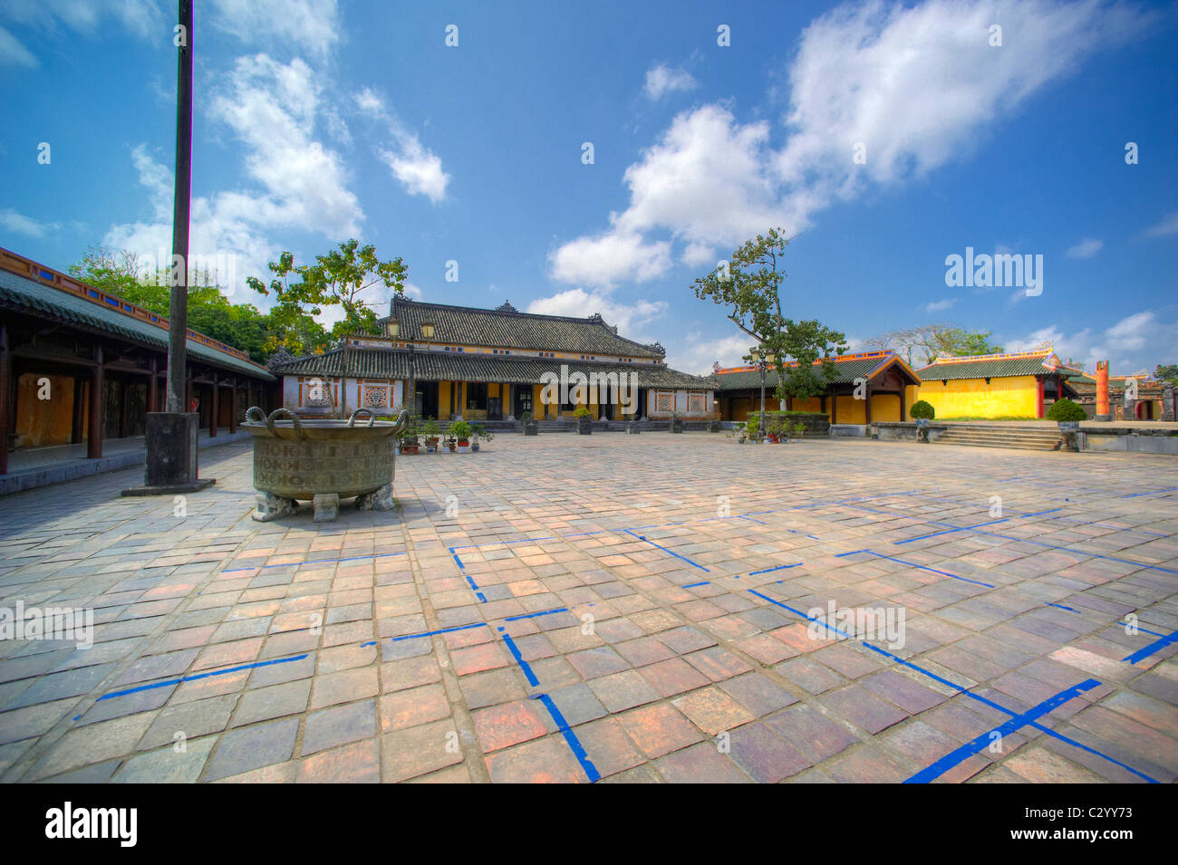 Farbton (化 in Chữ Nôm) ist das Kapital Stadt von Thừa Thiên - Hue Provinz, Vietnam. Stockfoto