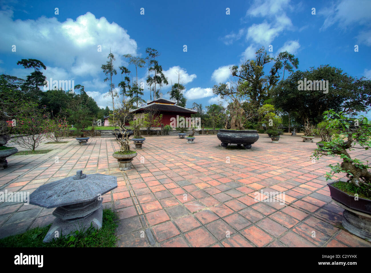 Farbton (化 in Chữ Nôm) ist das Kapital Stadt von Thừa Thiên - Hue Provinz, Vietnam. Stockfoto