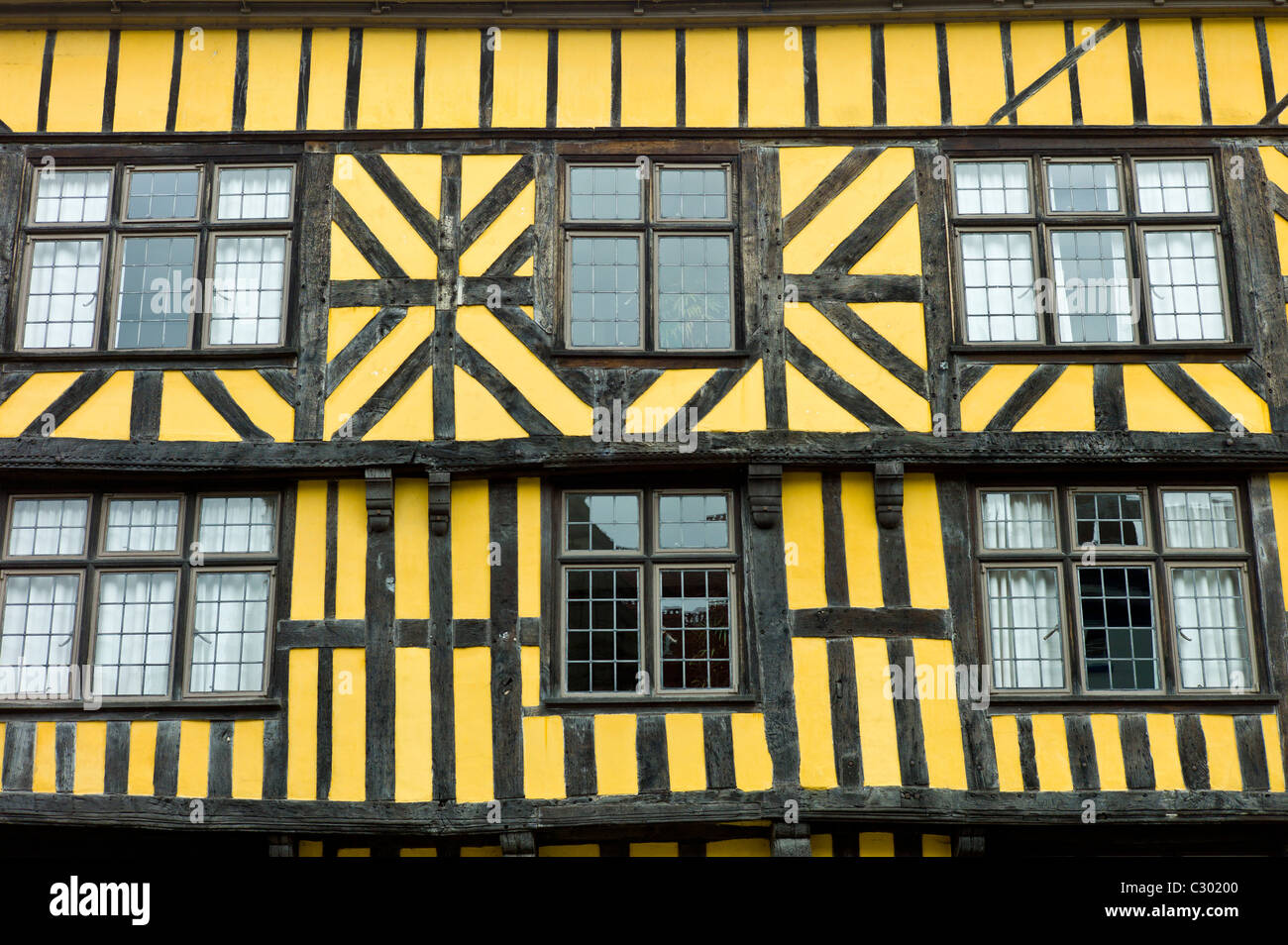 Tudor-Stil Fachwerkhaus in Ludlow, Shropshire, UK Stockfoto