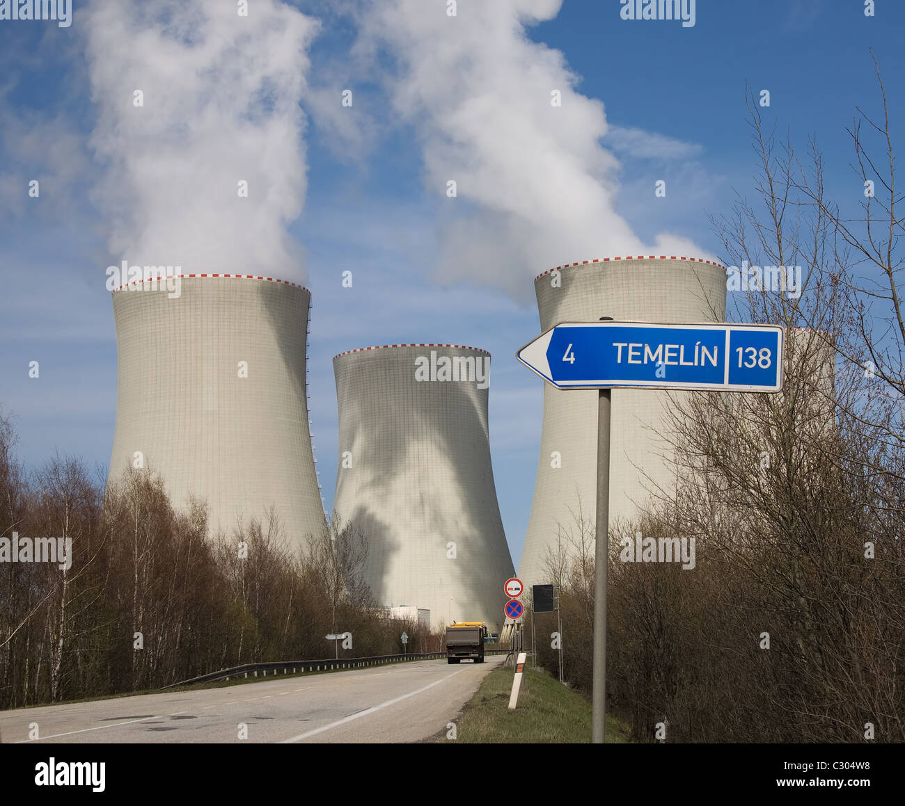 Tschechien Kernkraftwerk Temelin Stockfotografie Alamy