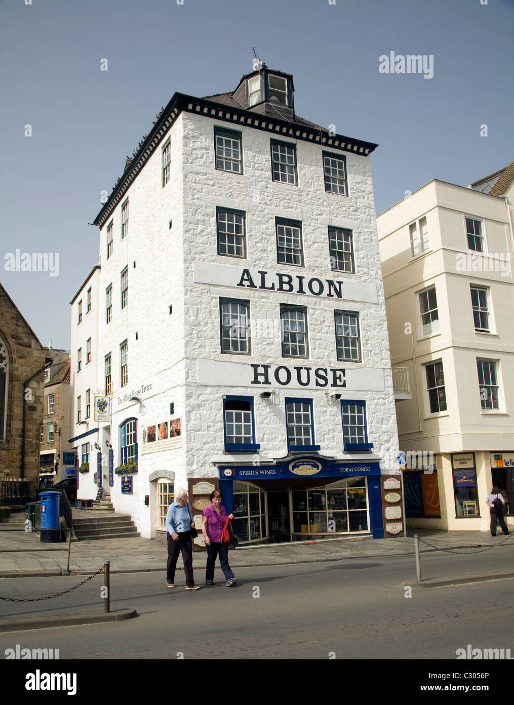 Albion House St Peter Port Guernsey Kanalinseln Stockfoto