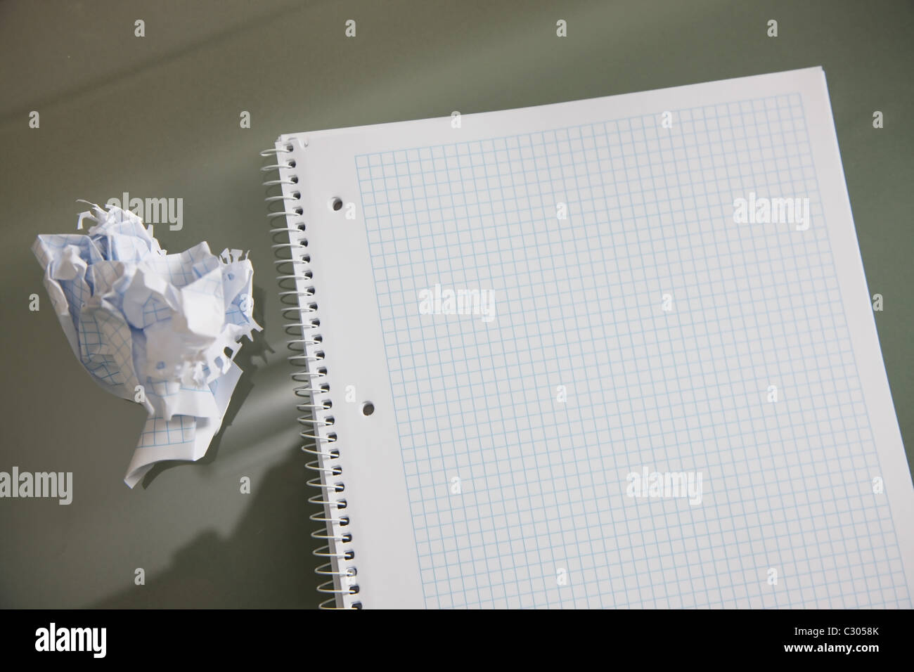 Collegeblock Stockfoto