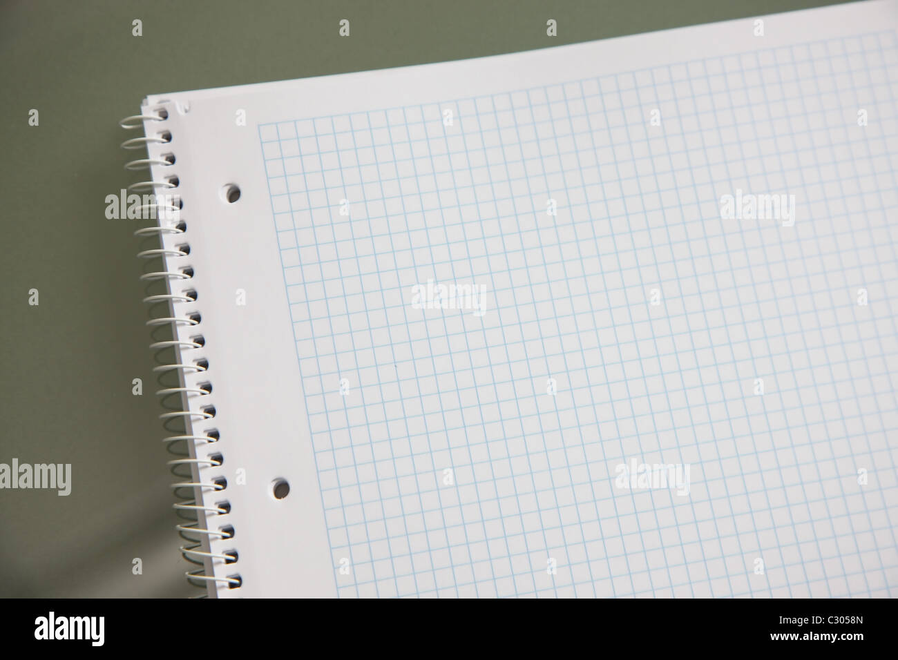 Collegeblock Stockfoto