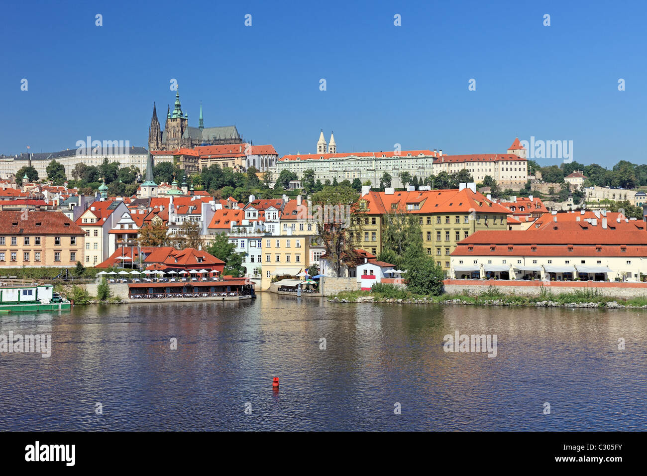 Schöne Stadtbild des alten Prag, Hauptstadt der Tschechischen Republik. Stockfoto
