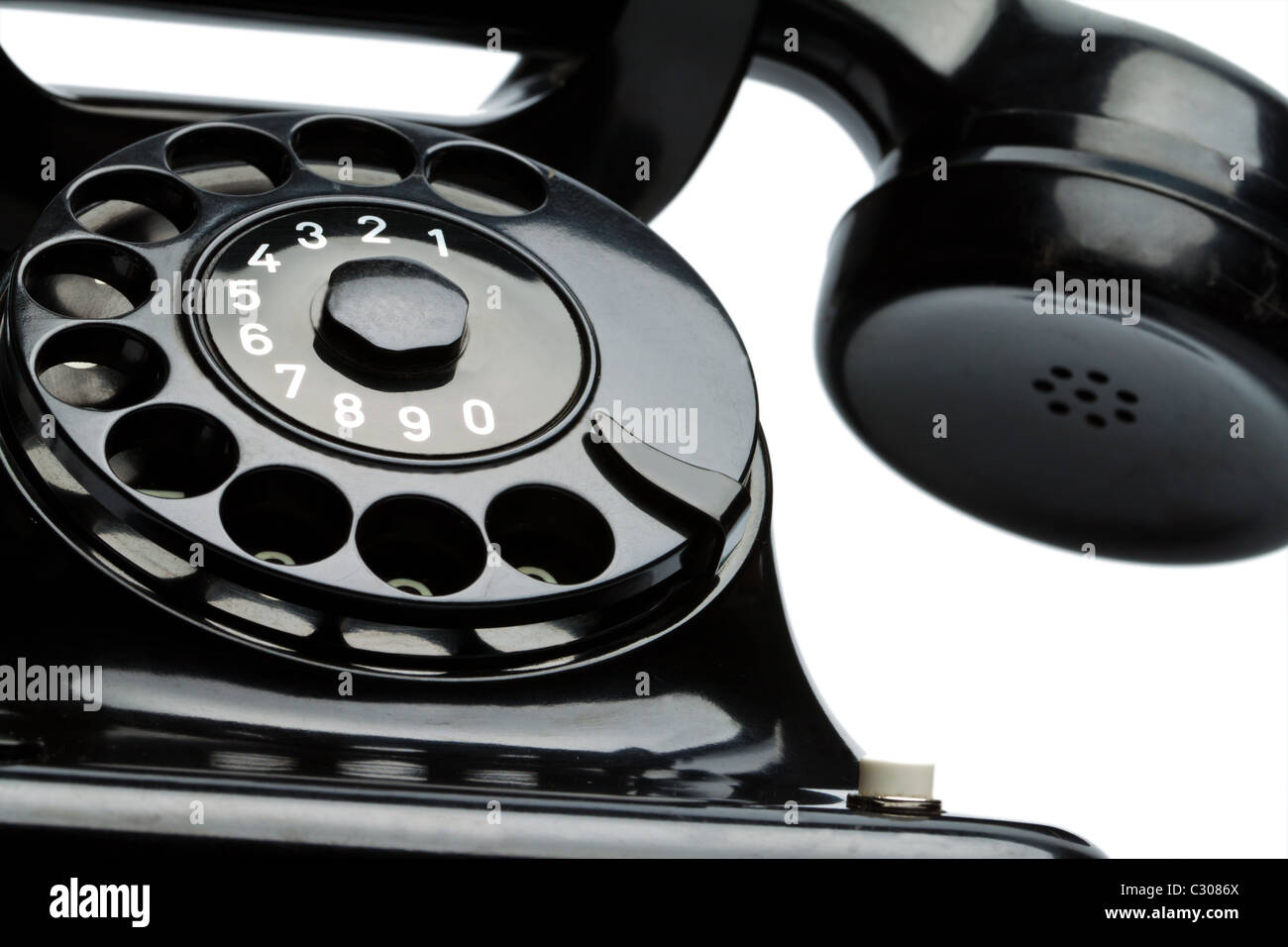 Antike, alte Retro-Telefon. Festnetz Telefon Stockfoto