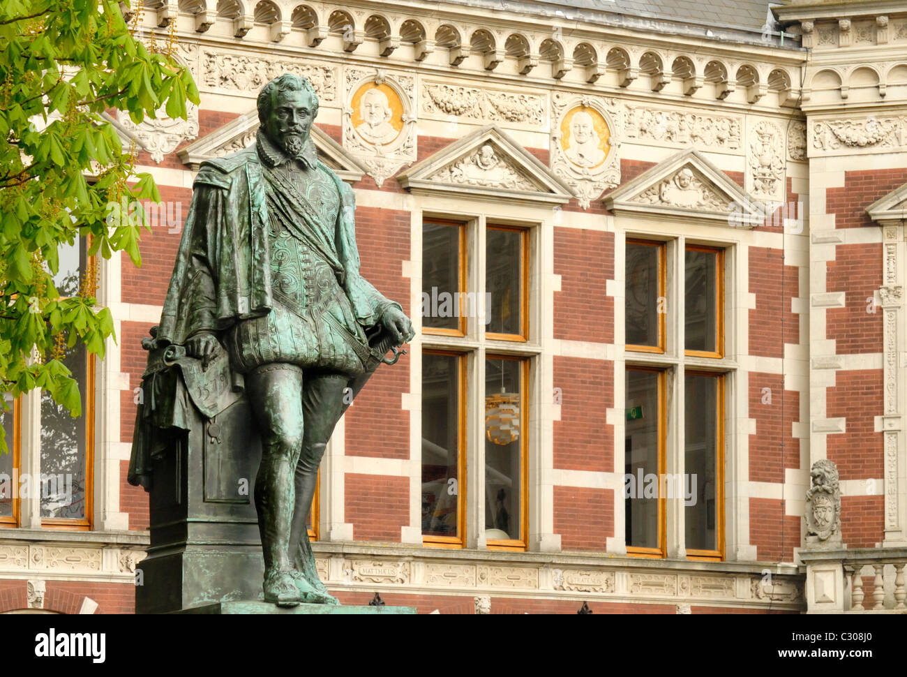 Utrecht, Niederlande. Statue von Graaf Jan van Nassau in Domplein Stockfoto