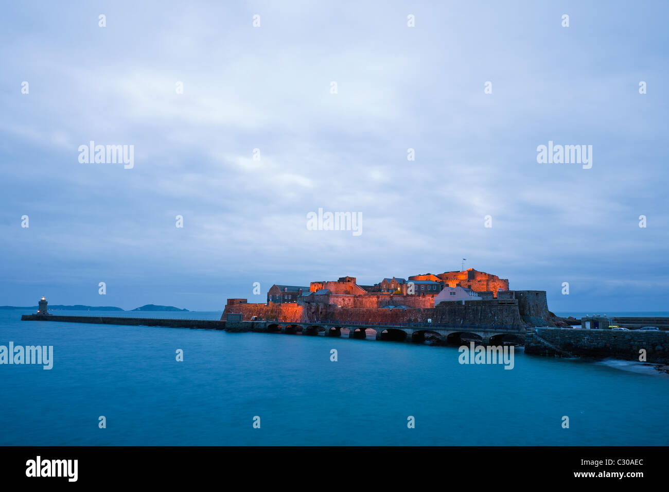 Guernsey Castle Cornet, St Peter Port, Kanalinseln, Großbritannien Stockfoto