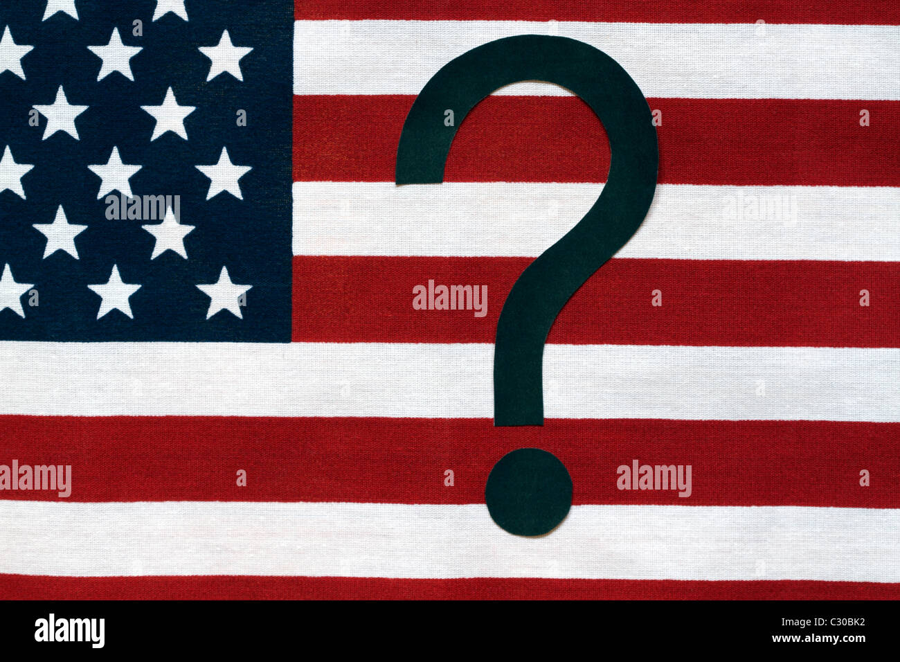 Fragwürdige amerikanische Außenpolitik Untertitel: Wo ist Amerika? Stockfoto