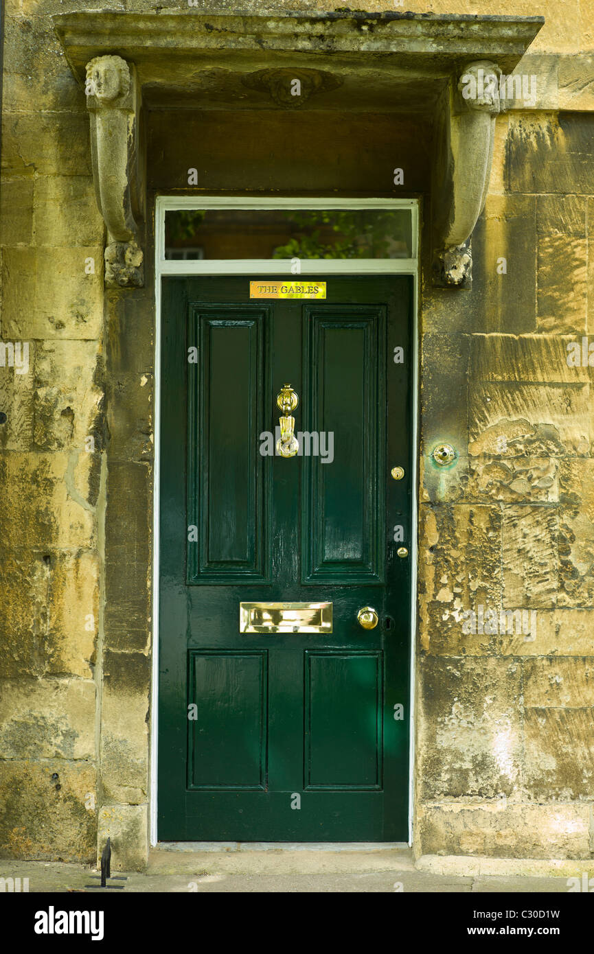 Eleganten georgianischen Stil Tür in Chipping Campden, Cotswolds, Gloucestershire Stockfoto