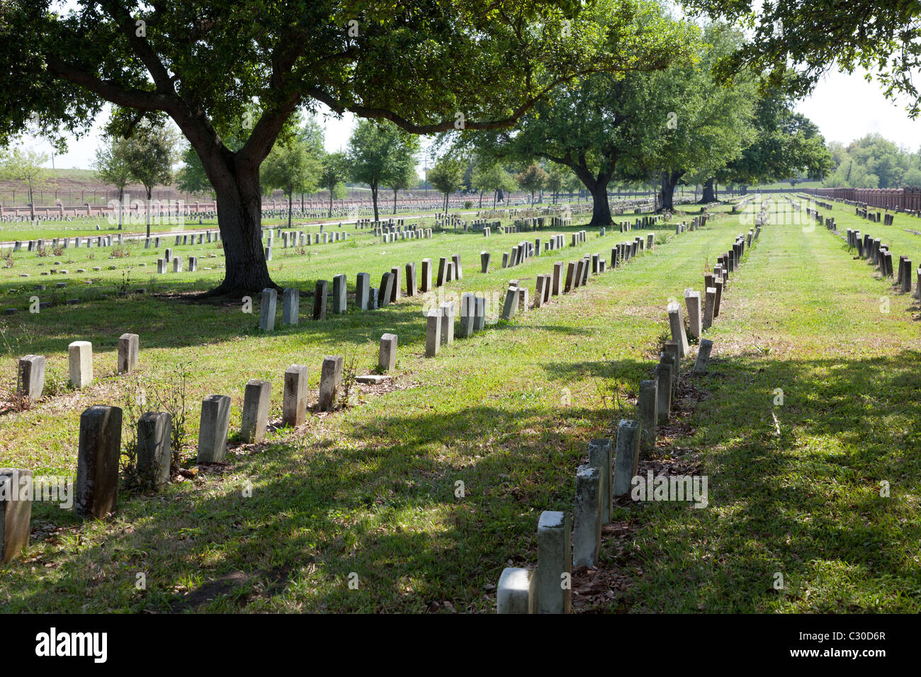 Chalmette Staatsangehörig-Kirchhof in New Orleans, Louisiana Stockfoto