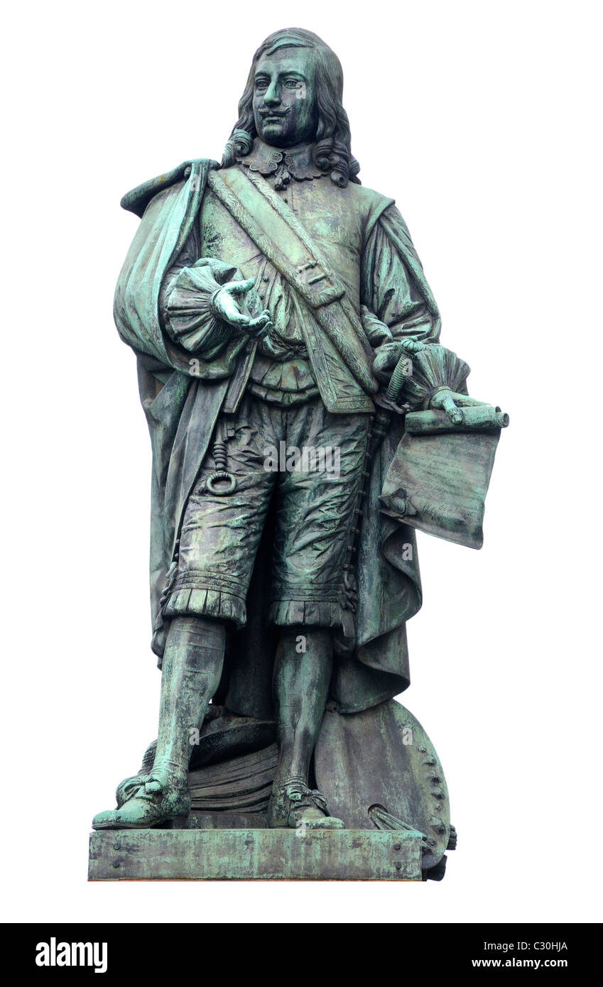 Antwerpen / Antwerpen, Belgien. 19-Statue von David Teniers der jüngere (Maler; 1610-1690) in Teniersplaats Stockfoto