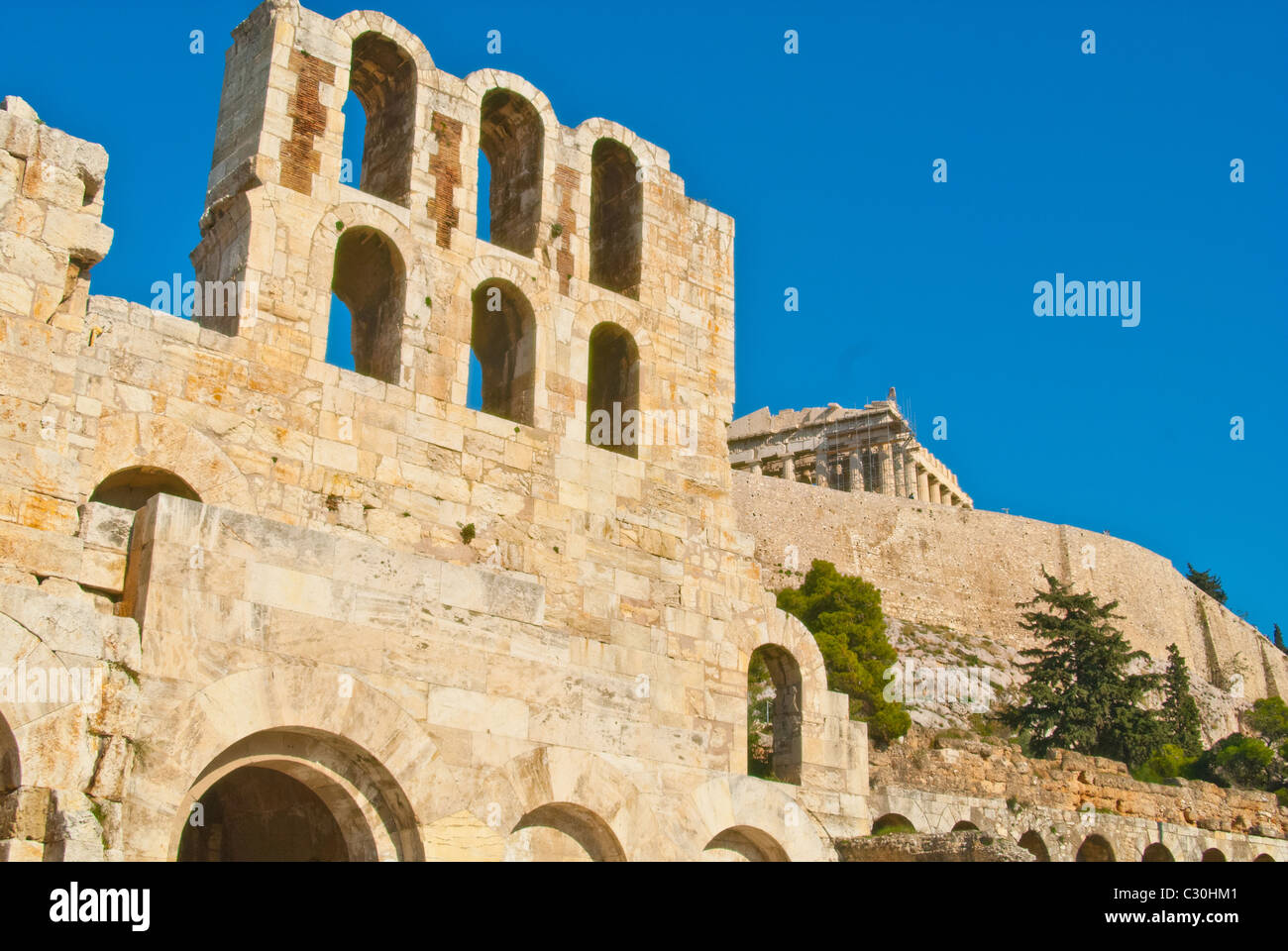 Athen ist die Hauptstadt und größte Stadt Griechenlands. Athen dominiert die Attikas und es ist eines der weltweit ältesten cit Stockfoto