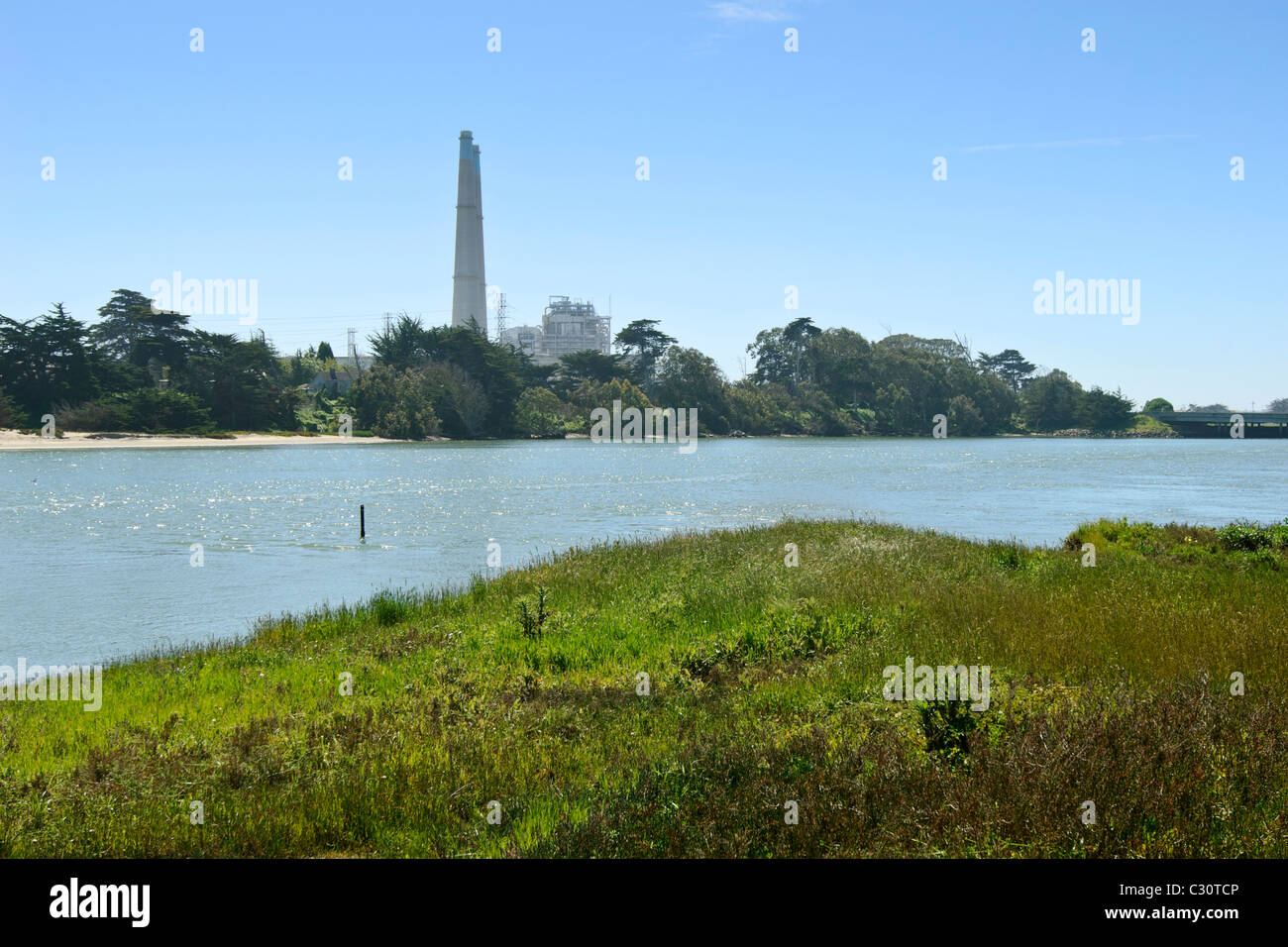 Moss Landing-Kraftwerk ist ein Elektrizitätswerk Generation befindet sich in Moss Landing, California. Stockfoto