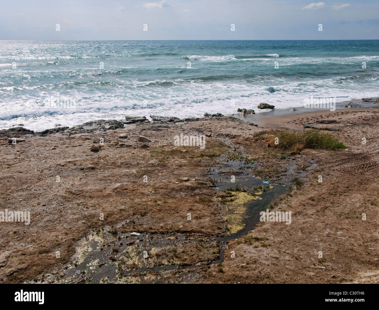 Strand von Sesimb Indalo, Mojácar Stockfoto