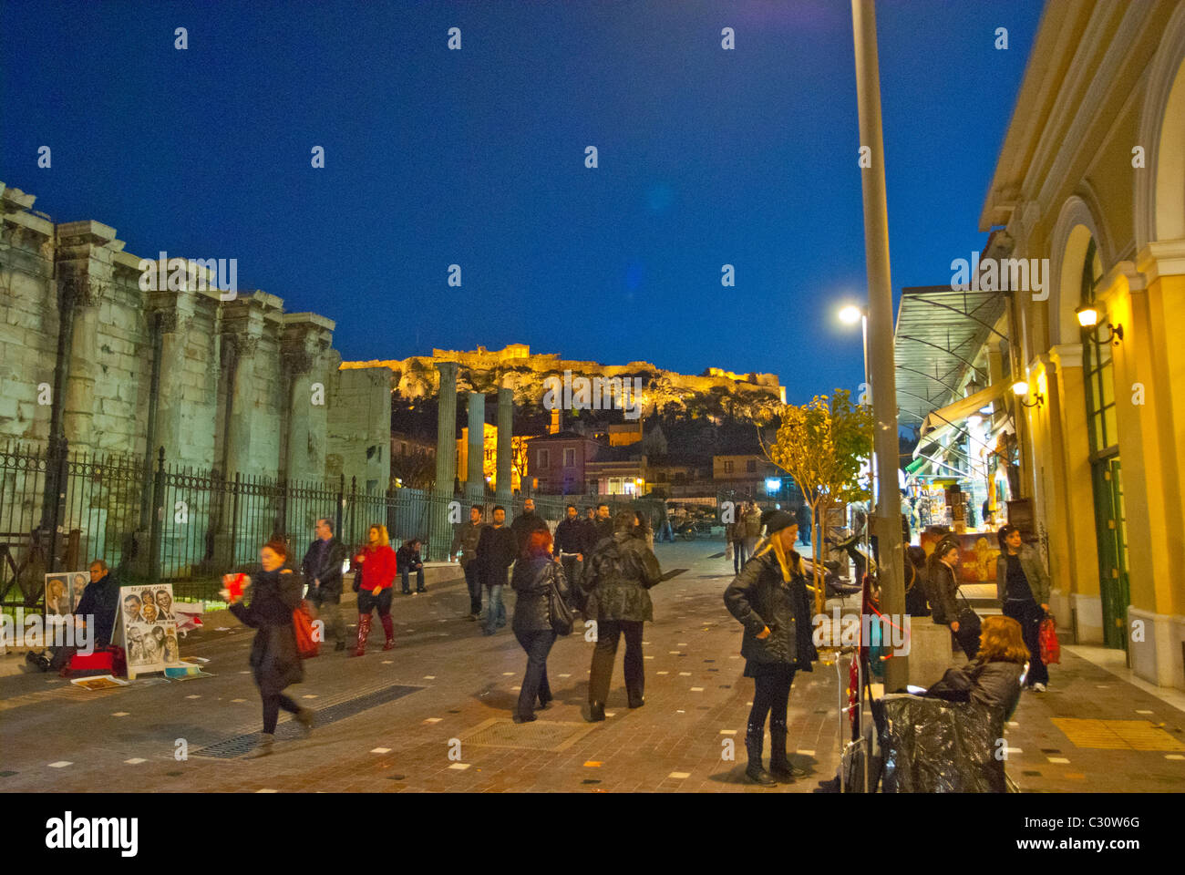 Athen dominiert die Attikas und es ist eine der ältesten Städte der Welt, als seine Geschichtsschreibung umfasst rund 3.400 ja Stockfoto