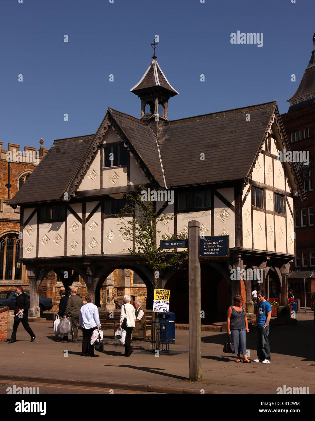 Das alte Gymnasium, Market Harborough, Leicestershire, England, UK Stockfoto