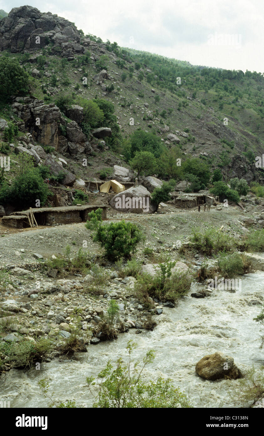 Iranisch-irakischen Grenze in Kurdistan in Zele Stockfoto