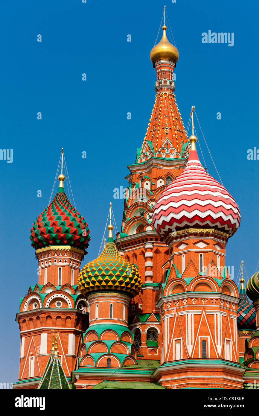 Basilius Kathedrale, Moskau, Russische Föderation Stockfoto