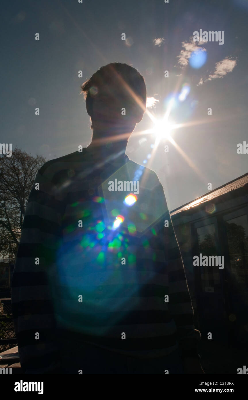 Lens Flare, Geisterbilder Stockfoto