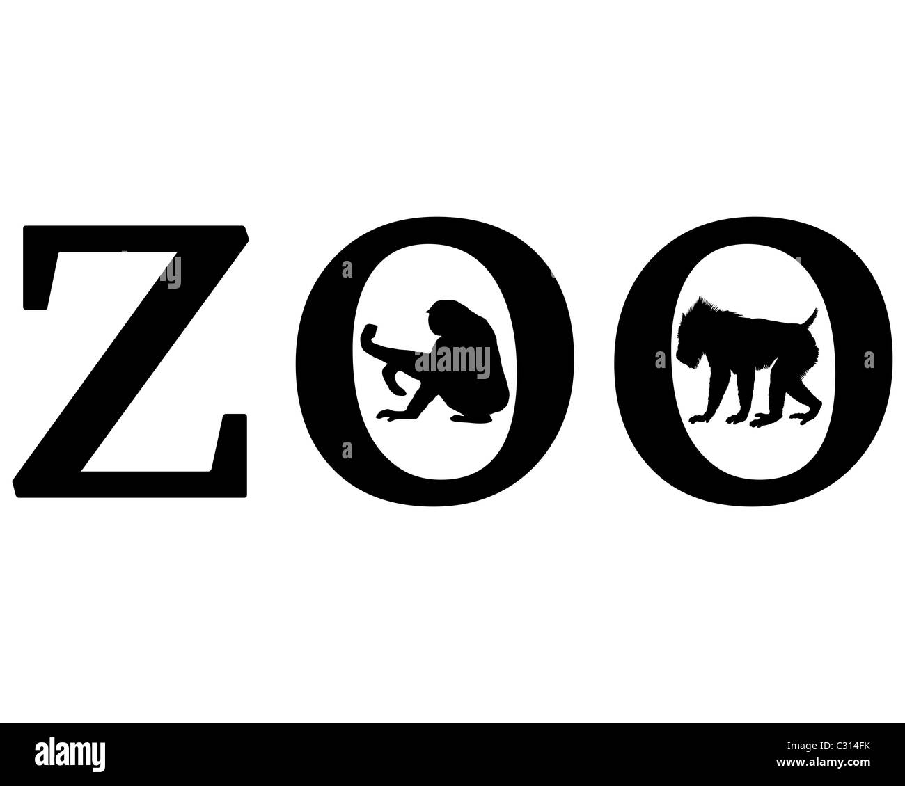 Zoo-Tiere Stockfoto