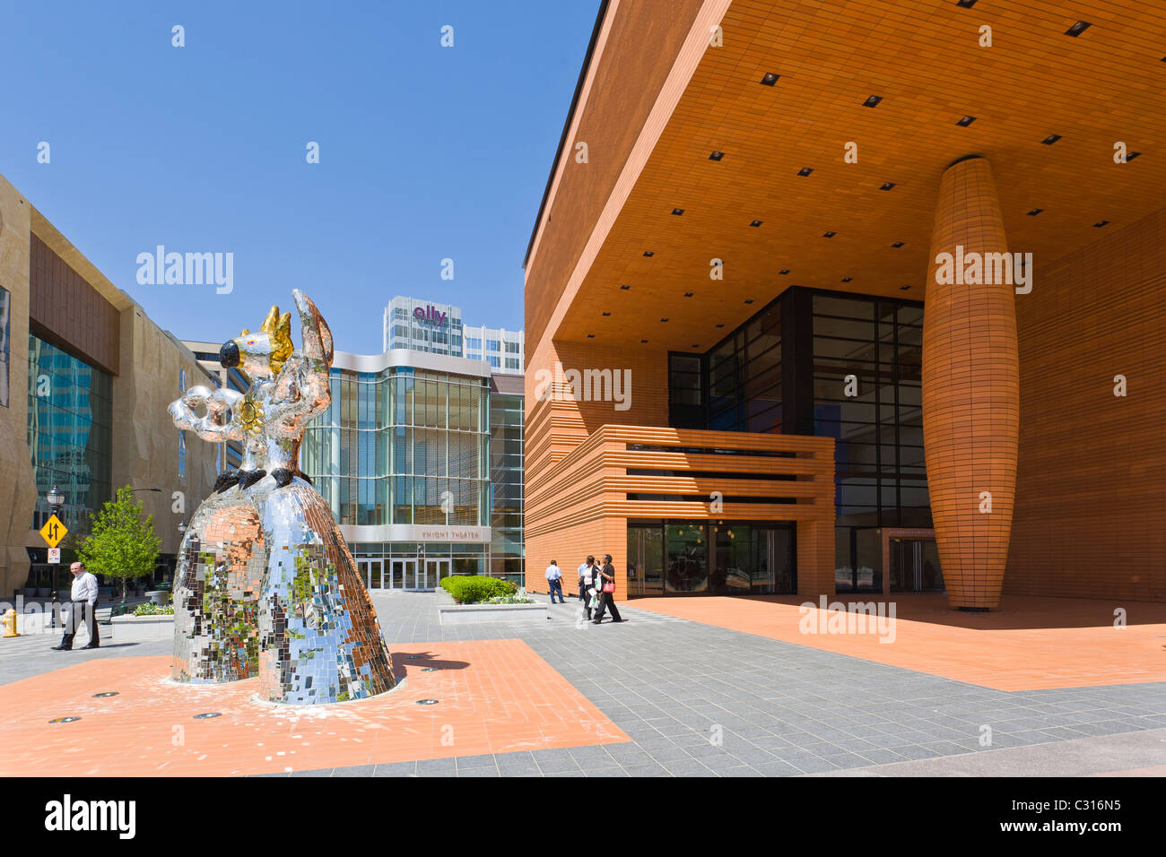 Das Bechtler Museum of Modern Art in der Innenstadt von Charlotte, North Carolina Stockfoto