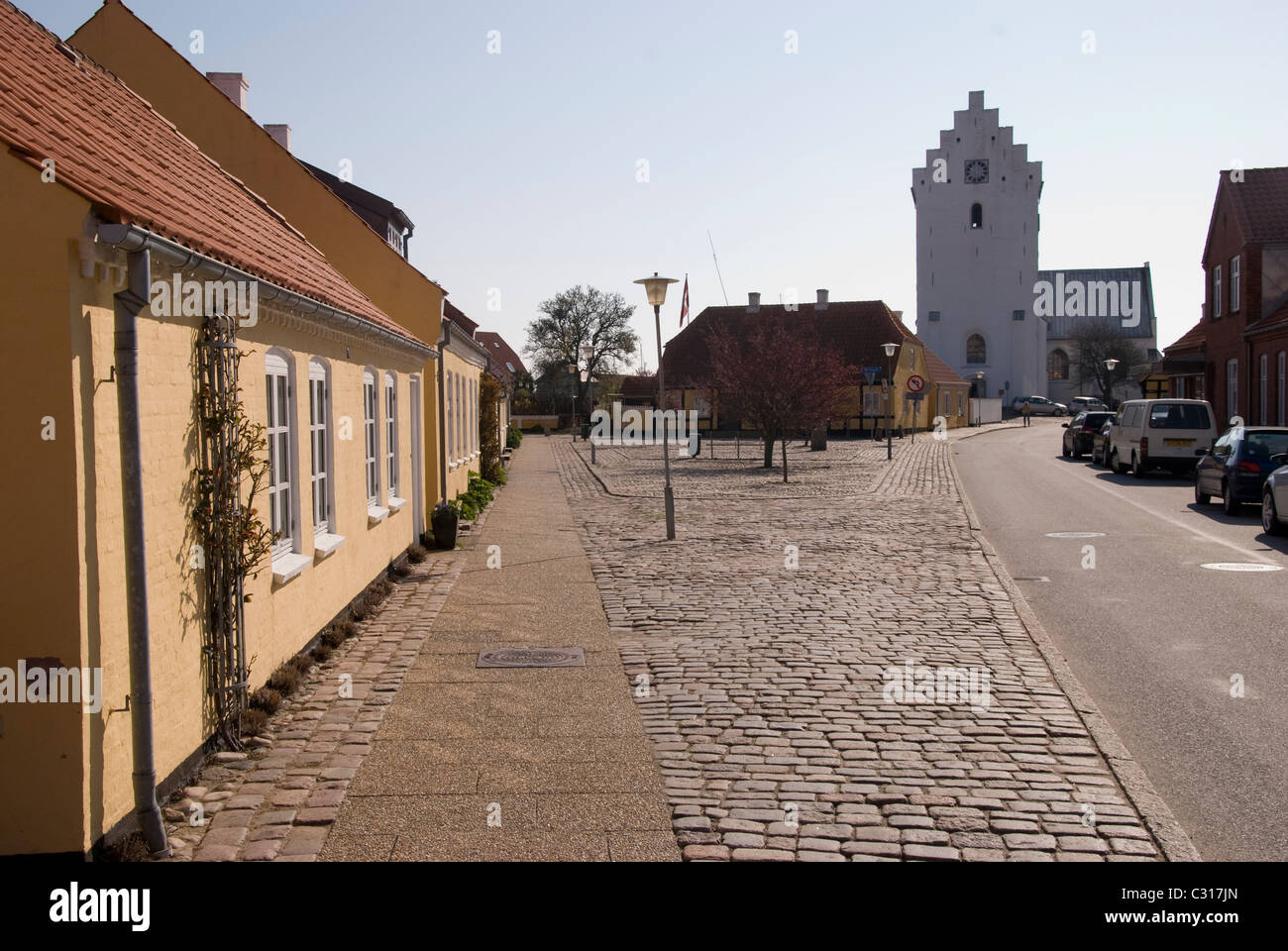 Die Kirche von Saeby im Norden von Dänemark. Die Kirche ist und alte Klosterkirche baut es um 1460 Stockfoto